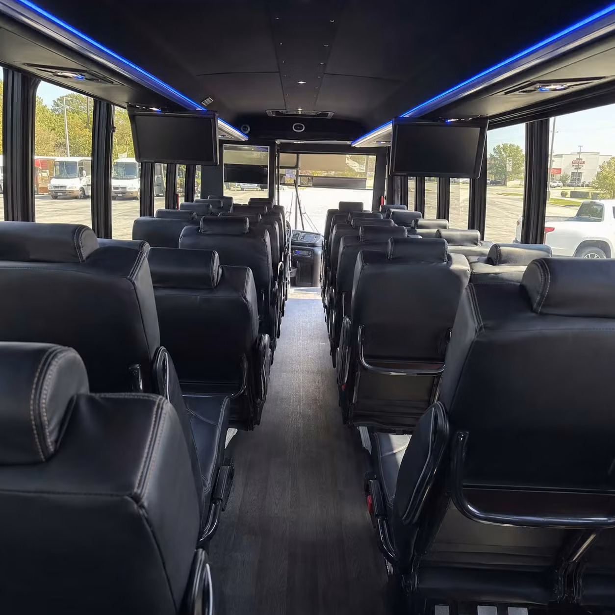 28 passenger minibus interior