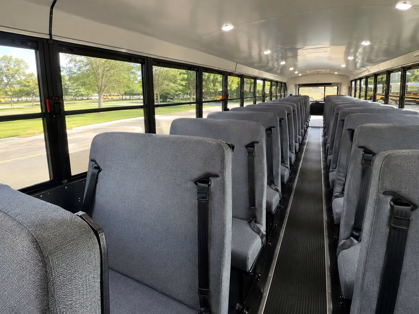 school bus inside